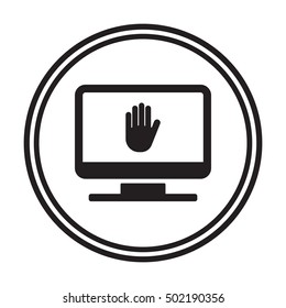 Hand icon,vector. Flat design.