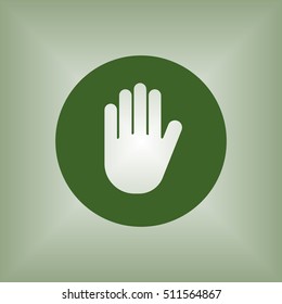 Hand icon,vector. Flat design.