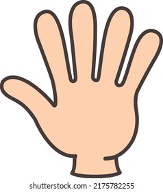 Hand Illustration, Finger Illustration, 5 Fingers