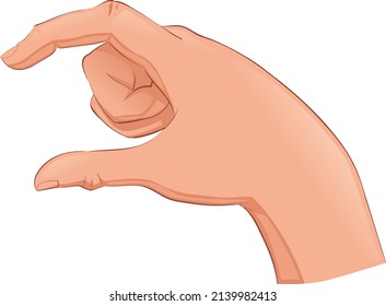 Hand illustration vector design flat
