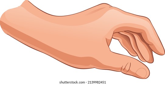 Hand illustration vector design flat