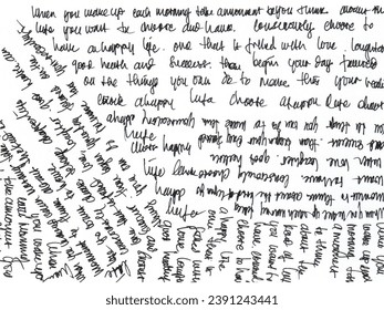 Hand illustration vector write design drawing letter paper