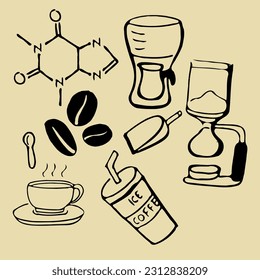 Handaufbereitung von Kaffee und Kaffein