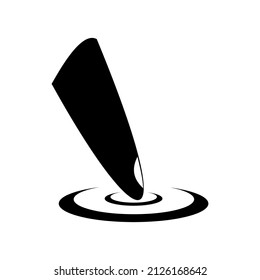 hand or index finger icon on a white background