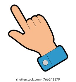 hand index finger isolated icon