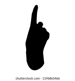 Hand Index Finger Isolated On White Stock Vector (Royalty Free ...
