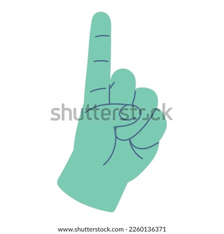 hand index up gesture icon isolated