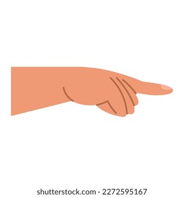 hand indexing gesture isolated icon
