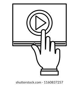 hand indexing media player interface