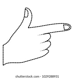 hand indicating or showing direction by pointing a finger