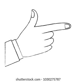 hand indicating or showing direction by pointing a finger