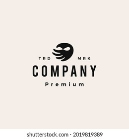 hand infinity mobius hipster vintage logo vector icon illustration