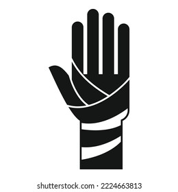 Hand injury icon simple vector. Arm fracture. Broken doctor