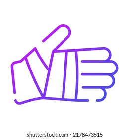 hand injury Modern concepts design, vector illustration