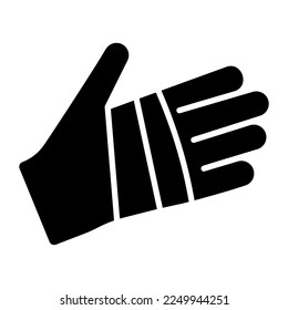 Hand injury vector design, trendy and modern icon