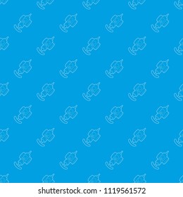 Hand insecticide spray pattern vector seamless blue repeat for any use
