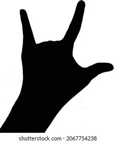 hand isolated on white background. vector illustration