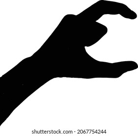 hand isolated on white background. vector illustration