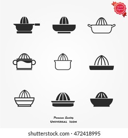 Hand Juicer Flat Icon