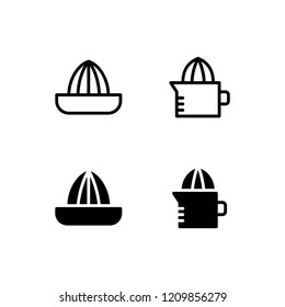 Hand Juicer Icon Logo Vector Symbol