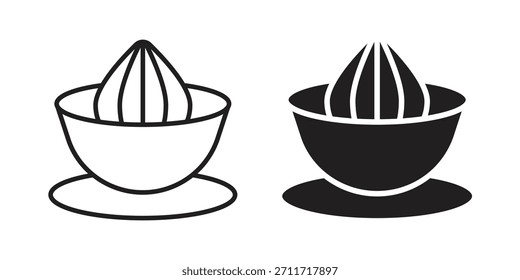 Hand Juicer icon in Thin linear and flat style. sign and symbol set
