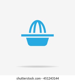 Hand juicer icon. Vector concept illustration for design.