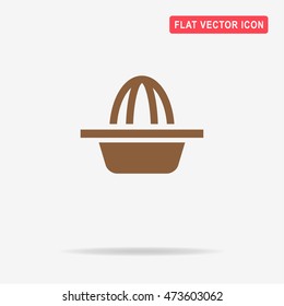 Hand juicer icon. Vector concept illustration for design.