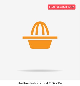Hand juicer icon. Vector concept illustration for design.