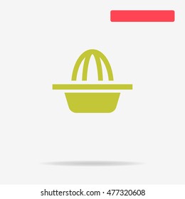 Hand juicer icon. Vector concept illustration for design.