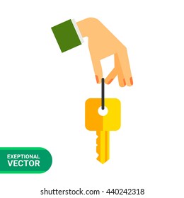 Hand with Key Icon