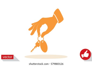 hand key icon vector