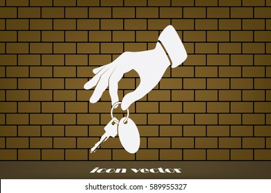 hand key icon vector