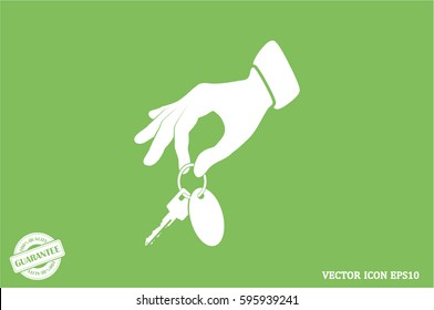 hand key icon vector
