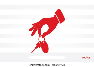 hand key icon vector
