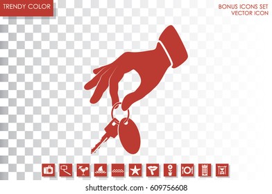 hand key icon vector