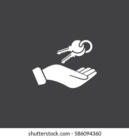 hand with keys icon