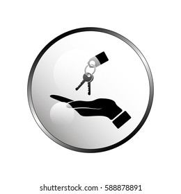 Hand with keys icon.