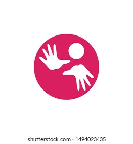 Hand kids concept vector illustration icon design