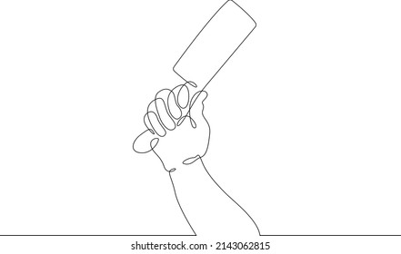Hand and knife 