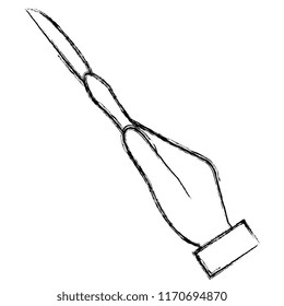 hand with knife cutlery