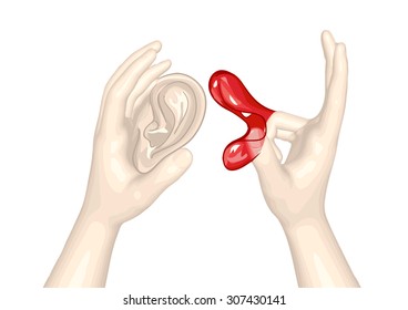 hand language.