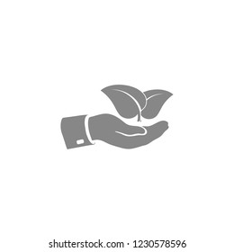 hand & leaf - nature 