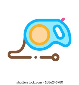 Hand Leash Icon Vector. Outline Hand Leash Sign. Isolated Contour Symbol Illustration