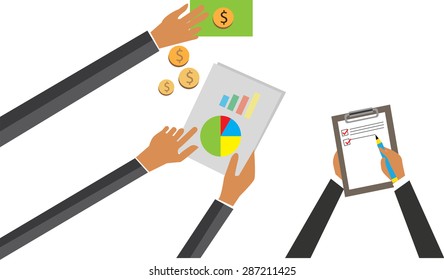 hand Lecture and hand business concept,lecture hand of to do list work