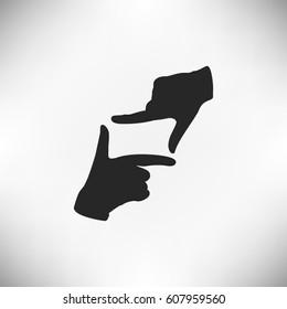 hand lens, web icon. vector design