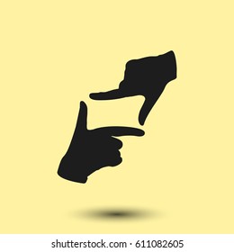 hand lens, web icon. vector design