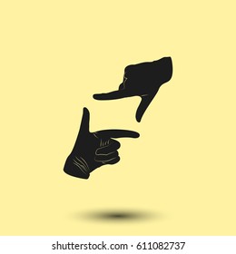 hand lens, web icon. vector design