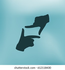 hand lens, web icon. vector design