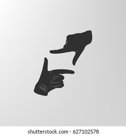 hand lens, web icon. vector design
