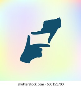 hand lens, web icon. vector design